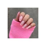 ZERDÜNYA Pembe French Model 20li Takma Tırnak