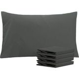 Zeren Home %100 Pamuklu 50X70 Yastık Kılıfı Pillow Case 3lü Paket - 50 x 70 Cm - Füme