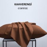 Zeren Home %100 Pamuklu 50X70 Yastık Kılıfı Pillow Case 3lü Paket - 50 x 70 Cm - Kahverengi