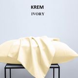 Zeren Home %100 Pamuklu 50X70 Yastık Kılıfı Pillow Case 3lü Paket - 50 x 70 Cm - Krem