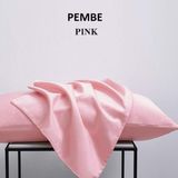 Zeren Home %100 Pamuklu 50X70 Yastık Kılıfı Pillow Case 3lü Paket - 50 x 70 Cm - Pembe