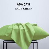 Zeren Home %100 Pamuklu 50X70 Yastık Kılıfı Pillow Case 4lü Paket - 50 x 70 Cm - Ada Çayı