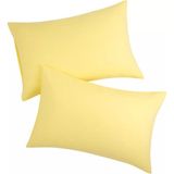 Zeren Home %100 Pamuklu 50X70 Yastık Kılıfı Pillow Case 4lü Paket - 50 x 70 Cm - Sarı