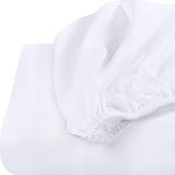 Zeren Home %100 Pamuklu Çift Kişilik Lastikli Çarşaf - 160 x 200 - Beyaz