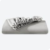 Zeren Home %100 Pamuklu Çift Kişilik Lastikli Çarşaf - 160 x 200 - Gri
