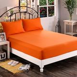 Zeren Home %100 Pamuklu Çift Kişilik Lastikli Çarşaf - 160 x 200 - Turuncu