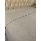Zeren Home %100 Pamuklu Çift Kişilik Pike Gri 220 x 240CM