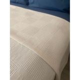 Zeren Home %100 Pamuklu Çift Kişilik Pike Krem 220 x 240CM