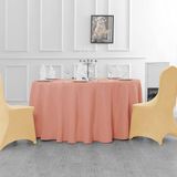 Zeren Home 150x150 cm Pudra Sıvıya Dayanıklı Yuvarlak Dertsiz Masa Örtüsü