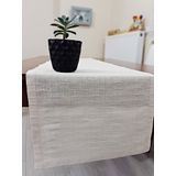 Zeren Home 40x150 cm Ekru %100 Pamuklu Runner