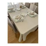 Zeren Home Assos Premium Dertsiz Masa Örtüsü Krem, 160 x 240