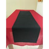 Zeren Home Begonvil Dikdörtgen Runner Siyah 45 X 150