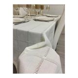 Zeren Home Bosna Etamin Keten Dertsiz Masa Örtüsü Krem, 150 x 300