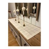 Zeren Home Bosna Etamin Kumaş İşlemeye Uygun 40x150 Özel Dikim Runner
