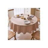 Zeren Home Dantel Detaylı Sıvıya Dayanıklı Dertsiz Yuvarlak Masa Örtüsü, 150 x 150, collec-aktarim109