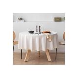 Zeren Home Dantel Detaylı Sıvıya Dayanıklı Dertsiz Yuvarlak Masa Örtüsü, 180 x 180, collec-aktarim112