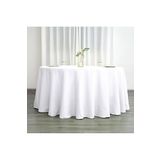 Zeren Home Düğün, Otel, Restoran, Parti Masası Için Büyük Yuvarlak Saten Masa Örtüsü 260 x 260