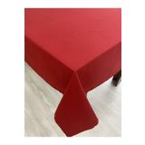 Zeren Home Düz Kırmızı Renkli Dertsiz 140x200 cm Masa Örtüsü