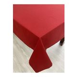 Zeren Home Düz Kırmızı Renkli Dertsiz 160x220 cm Masa Örtüsü