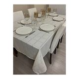 Zeren Home Elite Masa Örtüsü + Runner Takım | Lekeye Dayanıklı Bosna Etamin Krem