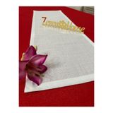 Zeren Home Etamin İşleme ve Nakışa Uygun Kırık Beyaz Runner 30x90cm