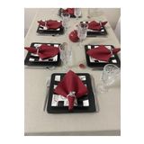 Zeren Home Keten Görünümlü Begonvil Masa Örtüsü Kapuçino 27 Parça Set 150 x 350