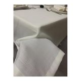 Zeren Home Keten Görünümlü Dertsiz Krem 150 x 220 cm Masa Örtüsü