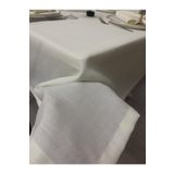 Zeren Home Keten Görünümlü Dertsiz Krem 25 Parça 150x400 cm Masa Örtüsü