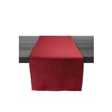 Zeren Home Keten Görünümlü Dikdörtgen Runner Kırmızı 40 x 150
