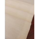 Zeren Home Keten Görünümlü Simli Linen Beyaz Runner 40 x 160