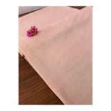 Zeren Home Keten Görünümlü Simli Linen Pudra Runner 40 X 160