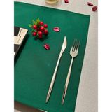 Zeren Home Meral Kurşun Collection Sıvıya Dayanıklı Amerikan Servisi 35X45 - 4 Adet - Zümrüt - 35 x 45 cm