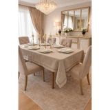 Zeren Home Piko Sarma Detaylı Masa Örtüsü - Runner Takım Taş (Kutulu)