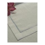 Zeren Home Polyester Keten Çeyiz Piko Sarma Detaylı Runner 40 x 160-1 Adet - Beyaz Simli