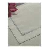 Zeren Home Polyester Keten Çeyiz Piko Sarma Detaylı Runner 40 x 160-1 Adet - Beyaz Simli