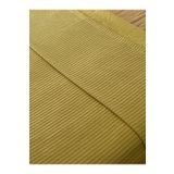 Zeren Home Saç Örgü Modelli Çift Kişilik Pamuklu Pike Hardal 220 x 220 cm