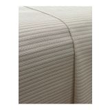 Zeren Home Saç Örgü Modelli Çift Kişilik Pamuklu Pike Krem 220 x 220 cm