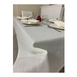 Zeren Home Simli Masa Örtüsü Bej 13 Parça Set 150 X 300
