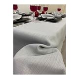 Zeren Home Simli Masa Örtüsü Gri 25 Parça Set 140 x 200
