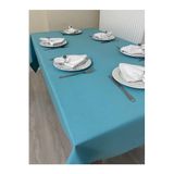 Zeren Home Sıvı Geçirmez Dertsiz Cam Göbeği 140 x 200 cm Masa Örtüsü