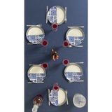 Zeren Home Sıvı Geçirmez Dertsiz İndigo Mavi 140x240 cm Masa Örtüsü