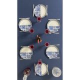 Zeren Home Sıvı Geçirmez Dertsiz İndigo Mavi 150x220 cm Masa Örtüsü