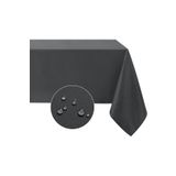 Zeren Home Sıvı Geçirmez Dertsiz Keten Antrasit 140x220 cm Masa Örtüsü