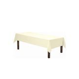 Zeren Home Sıvı Geçirmez Dertsiz Keten Krem 140x200 cm Masa Örtüsü