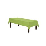 Zeren Home Sıvı Geçirmez Dertsiz Keten Masa Örtüsü Elma Yeşili 130 X 170