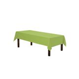 Zeren Home Sıvı Geçirmez Dertsiz Keten Masa Örtüsü Elma Yeşili 150 X 220