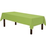 Zeren Home Sıvı Geçirmez Dertsiz Keten Masa Örtüsü Elma Yeşili - Açık Yeşil - 170 x 350 cm