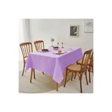 Zeren Home Sıvı Geçirmez Dertsiz Keten Masa Örtüsü Lila 13 Parça 140 x 200
