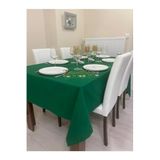 Zeren Home Sıvı Geçirmez Dertsiz Koyu Yeşil 140 x 200 cm Masa Örtüsü