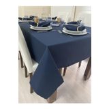 Zeren Home Sıvı Geçirmez Dertsiz Lacivert Masa Örtüsü
